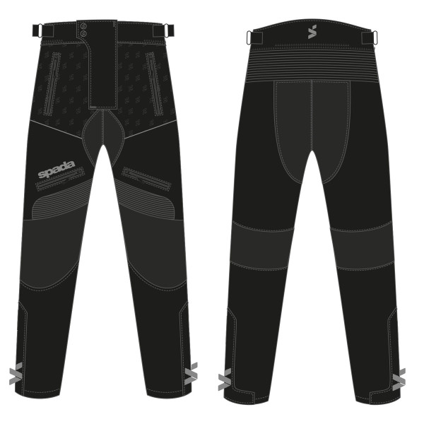 Spada Spada modena evo ce trousers black short leg small